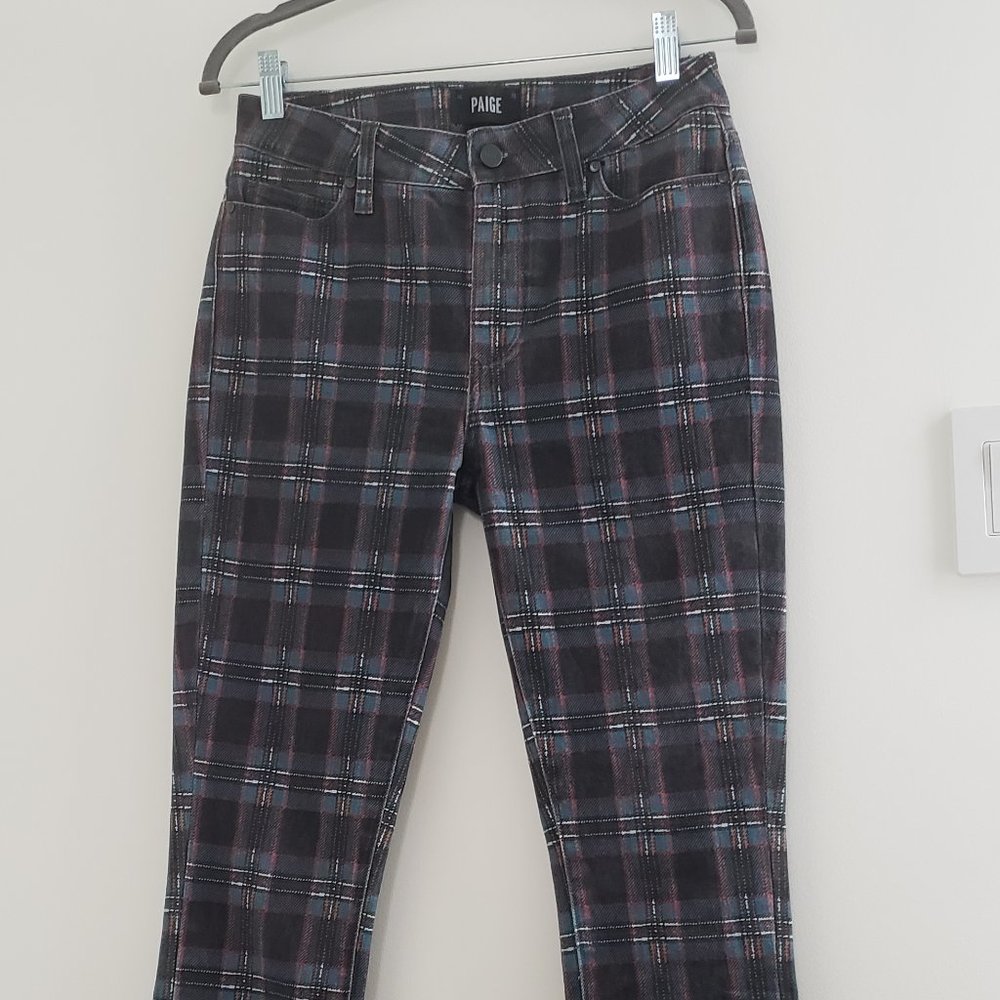 Paige Plaid Jeans size 28